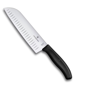 Cuchillo Santoku con alveolos, 17 cm